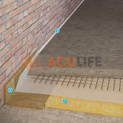 Звукоизоляция пола с применением Шумостоп-К2 (1 слой)