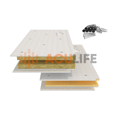 Панель с крепежом АкустикГипс (AcousticGyps) Basic 70 (1,2м x 0,6м x 70мм) 0,72м2 Панель с крепежом АкустикГипс (AcousticGyps) Basic 70 (1,2м x 0,6м x 70мм) 0,72м2