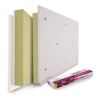 Панель с крепежом АкустикГипс (AcousticGyps) Basic 40 (1,2м x 0,6м x 40мм) 0,72м2