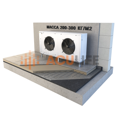 Звукоизоляция пола под стяжку K-Fonik Т-300, нагрузка до 300 кг/м2 Звукоизоляция пола под стяжку K-Fonik Т-300, нагрузка до 300 кг/м2