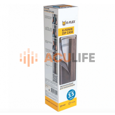 Звукоизоляция труб и канализационных труб диаметром 110 мм K-FONIK ZIP CASE, длина 1 метр Звукоизоляция труб и канализационных труб диаметром 110 мм K-FONIK ZIP CASE, длина 1 метр