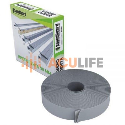 Демпферная виброгасящая лента SoundGuard ВиброЛента 50 х 4 мм (12 м.п/рул) Демпферная виброгасящая лента SoundGuard ВиброЛента 50 х 4 мм (12 м.п/рул)