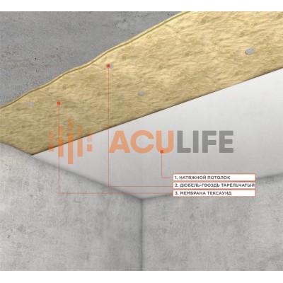 Система звукоизоляции под натяжной потолок | Tecsound 2FT 80